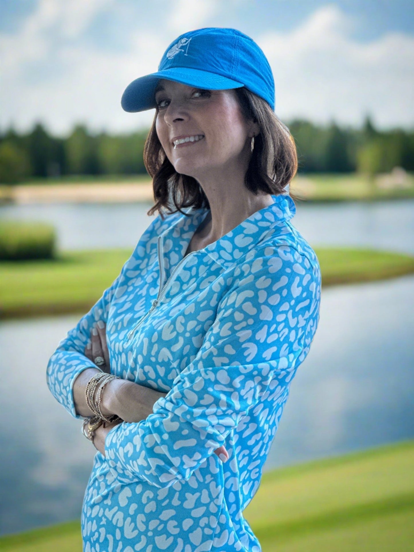 Paw Print Long Sleeve Polo - Putter Girl