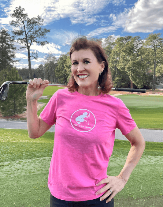 Pretty In Pink Tee - Putter Girl