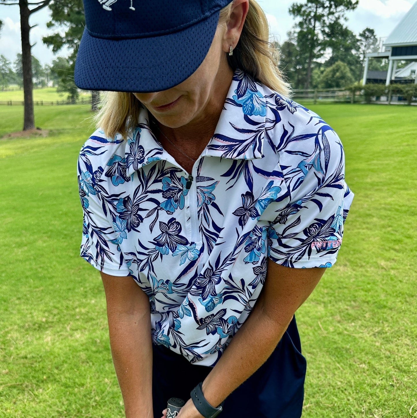 Putter Girl Quick Dry Zipper Polo - Putter Girl