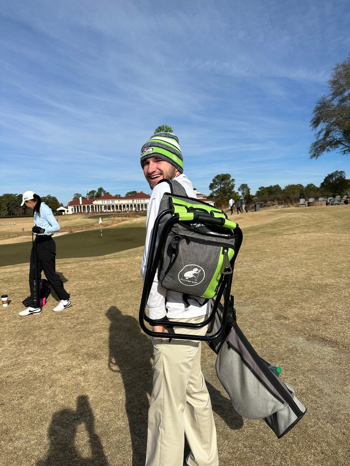 The Best Backpack Cooler Chair - Putter Girl