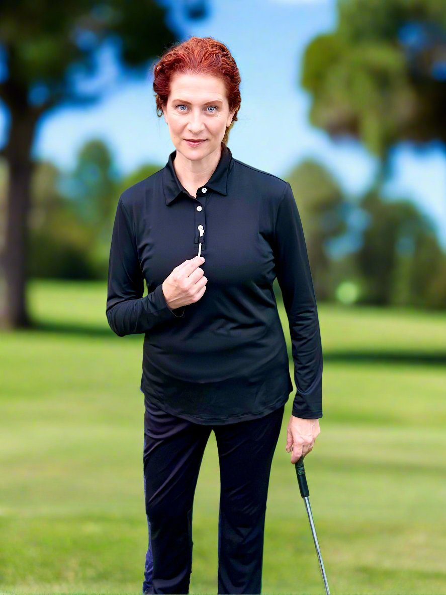 The Classic Long Sleeve Polo - Putter Girl