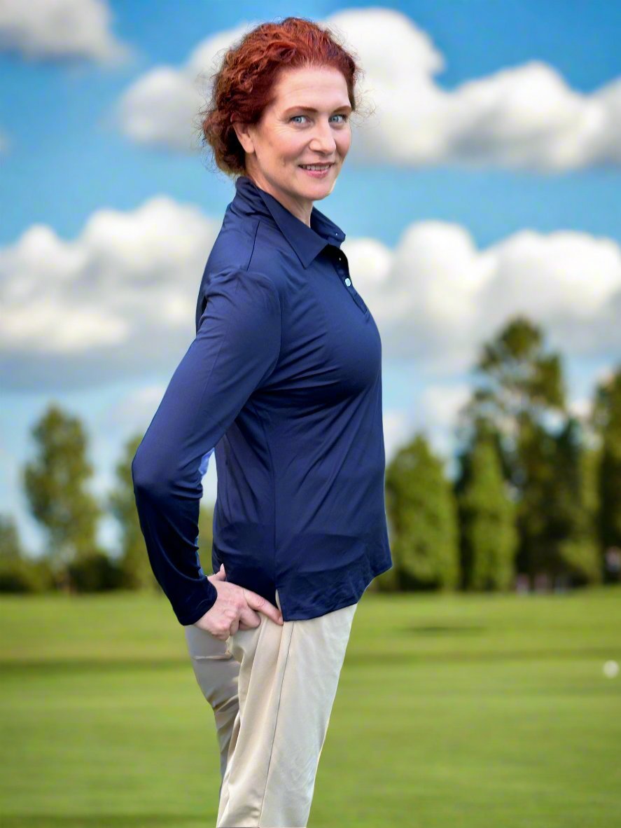 The Classic Long Sleeve Polo - Putter Girl